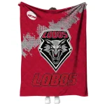 new mexico lobos paint trail red quilt blanket best selling