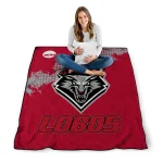 new mexico lobos paint trail red quilt blanket best selling