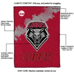 new mexico lobos paint trail red quilt blanket best selling