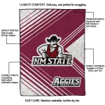 new mexico state aggies arrow layers crimson quilt blanket best selling