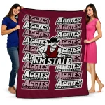 new mexico state aggies bold red crimson quilt blanket best selling