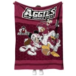 new mexico state aggies disney football crimson quilt blanket best selling