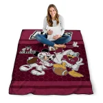 new mexico state aggies disney football crimson quilt blanket best selling