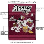 new mexico state aggies disney football crimson quilt blanket best selling