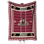 new mexico state aggies mickey player crimson quilt blanket best selling
