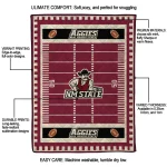 new mexico state aggies mickey player crimson quilt blanket best selling