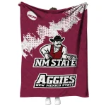new mexico state aggies paint trail crimson quilt blanket best selling