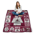 new mexico state aggies snoopy love crimson quilt blanket best selling