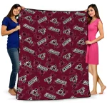 new mexico state aggies solid classic crimson quilt blanket best selling