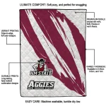 new mexico state aggies stroke art crimson white quilt blanket best selling