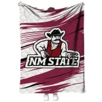 new mexico state aggies wild lines crimson white quilt blanket best selling