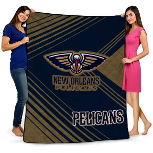 new orleans pelicans arrow layers navy quilt blanket best selling