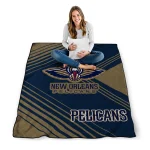 new orleans pelicans arrow layers navy quilt blanket best selling