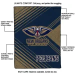 new orleans pelicans arrow layers navy quilt blanket best selling