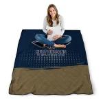 new orleans pelicans dot illusion navy quilt blanket best selling
