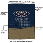 new orleans pelicans dot illusion navy quilt blanket best selling