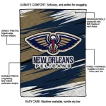 new orleans pelicans wild lines navy white quilt blanket best selling