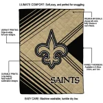 new orleans saints arrow layers gold quilt blanket best selling
