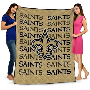 new orleans saints bold red gold quilt blanket best selling