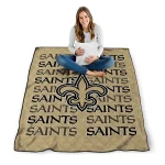 new orleans saints bold red gold quilt blanket best selling