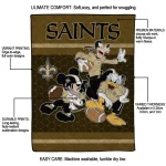 new orleans saints disney football gold quilt blanket best selling