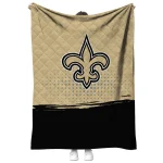 new orleans saints dot illusion gold quilt blanket best selling