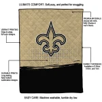 new orleans saints dot illusion gold quilt blanket best selling