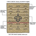 new orleans saints handdrawn stripes gold quilt blanket best selling