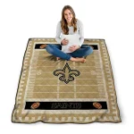 new orleans saints mickey player gold quilt blanket best selling