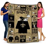 new orleans saints snoopy love gold quilt blanket best selling