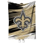 new orleans saints wild lines gold white quilt blanket best selling