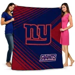 new york giants arrow layers blue quilt blanket best selling