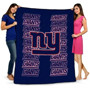 new york giants bold red blue quilt blanket best selling