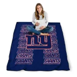 new york giants bold red blue quilt blanket best selling