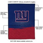 new york giants dot illusion blue quilt blanket best selling