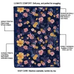 new york giants hibiscus foliage blue quilt blanket best selling
