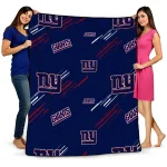 new york giants sketch lines blue quilt blanket best selling