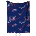 new york giants sketch lines blue quilt blanket best selling