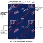 new york giants sketch lines blue quilt blanket best selling