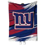 new york giants wild lines blue white quilt blanket best selling