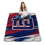 new york giants wild lines blue white quilt blanket best selling