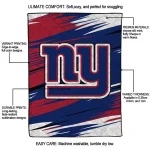 new york giants wild lines blue white quilt blanket best selling