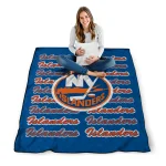 new york islanders bold red blue quilt blanket best selling