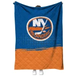 new york islanders dot illusion blue quilt blanket best selling