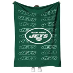 new york jets bold red green quilt blanket best selling