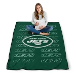 new york jets bold red green quilt blanket best selling