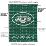 new york jets brick grid green quilt blanket best selling