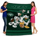 new york jets disney football green quilt blanket best selling