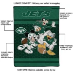 new york jets disney football green quilt blanket best selling