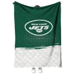 new york jets dot illusion green quilt blanket best selling